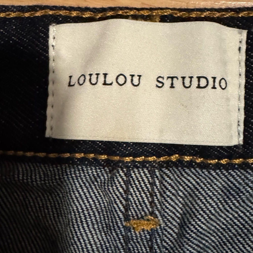 LOULOU STUDIO Samur 100% Organic Cotton Made in Italy Jeans Size 30 VGUC - Picture 9 of 13